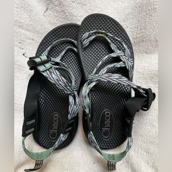 Chaco ZX1 Echo Tread Green Sandals Kids size 2 - Picture 7 of 7